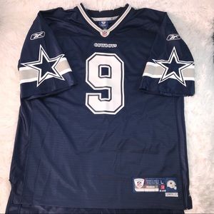 Reebok Dallas Cowboys Tony Romo #9 Jersey +2 Length